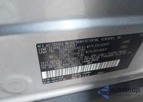 2020 Toyota Rav4 Hybrid Xle из США, поврежденный, VIN 4T3R6RFV5LU003120